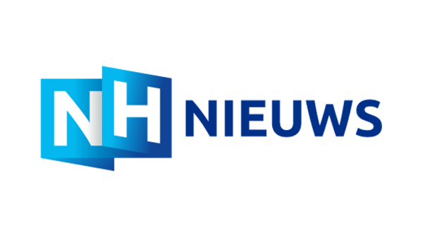 Logo regionale televisie- en radio-omroep NH Nieuws op een transparante achtergrond - 600 * 337 pixels 